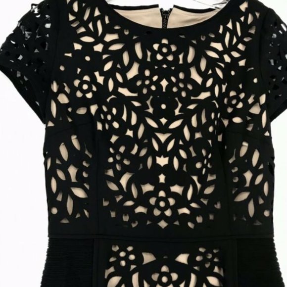 Maeve Black & Beige Pencil Dress - Picture 8 of 8